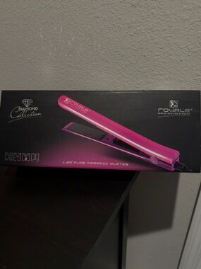 Rouge! Pink 1.25" Ceramic Hair Straightener - Diamond Collection